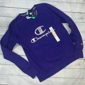 Champion NWT Violet Powerblend Lightweight Sweatshirt SizeSmall